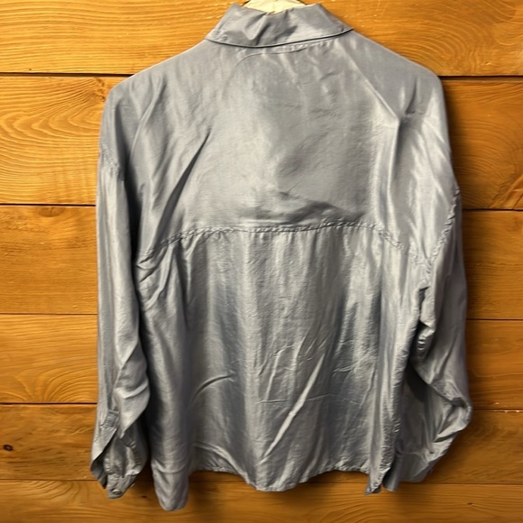 Lauren Blake Womens Silk Blouse top shirt button down Lg event business casual - Picture 3 of 7